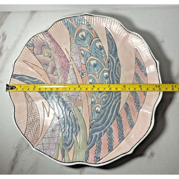 VTG Dynasty by Heygill Macau hand painted plate - Picture 6 of 6